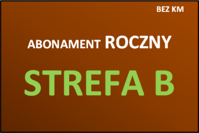 Abonament roczny STREFA B bez KM